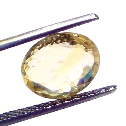 4.04 Ct IGI Certified Unheated Untreated Natural Ceylon Yellow Sapphire 4.04 Ct IGI Certified Unheated Untreated Natural Ceylon Yellow Sapphire