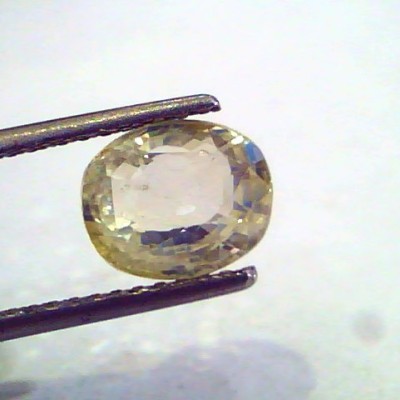 4.10 Ct Unheated Untreated Natural Ceylon Yellow Sapphire Pukhraj