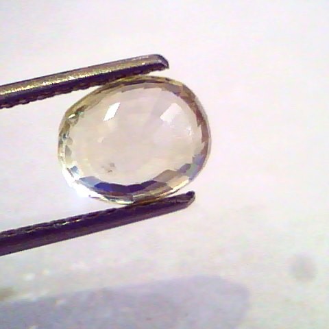 4.10 Ct Unheated Untreated Natural Ceylon Yellow Sapphire Pukhraj
