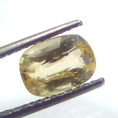 4.05 Ct GII Certified Unheated Untreated Natural Ceylon Yellow Sapphire
