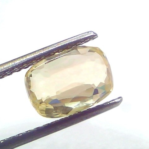4.05 Ct GII Certified Unheated Untreated Natural Ceylon Yellow Sapphire