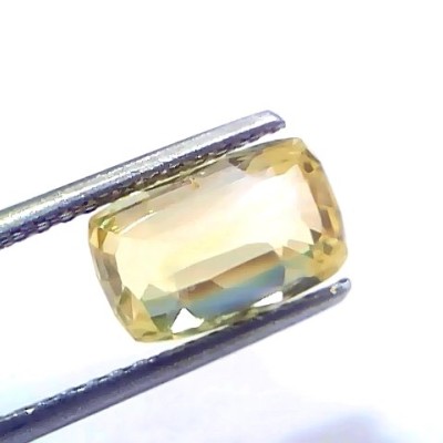 4.06 Ct IGI Certified Unheated Untreated Natural Ceylon Yellow Sapphire AA