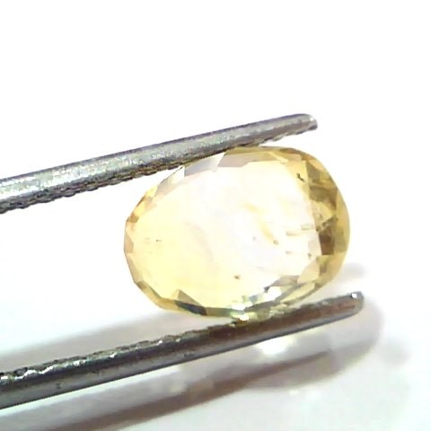 4.08 Ct Unheated Untreated Natural Ceylon Yellow Sapphire Pukhraj