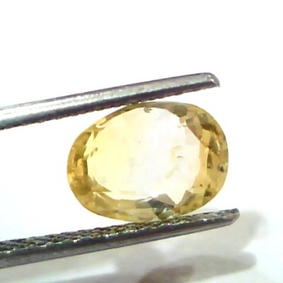 4.08 Ct Unheated Untreated Natural Ceylon Yellow Sapphire Pukhraj