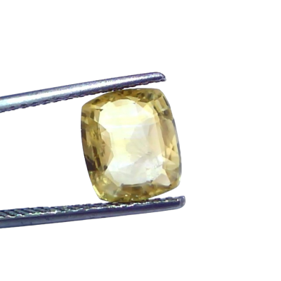 4.08 Ct GII Certified Unheated Untreated Natural Ceylon Yellow Sapphire 4.08 Ct GII Certified Unheated Untreated Natural Ceylon Yellow Sapphire