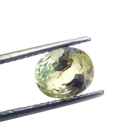 4.09 Ct GII Certified Unheated Untreated Natural Ceylon Yellow Sapphire 4.09 Ct GII Certified Unheated Untreated Natural Ceylon Yellow Sapphire