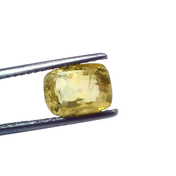 4.09 Ct GII Certified Unheated Untreated Natural Ceylon Yellow Sapphire 4.09 Ct GII Certified Unheated Untreated Natural Ceylon Yellow Sapphire