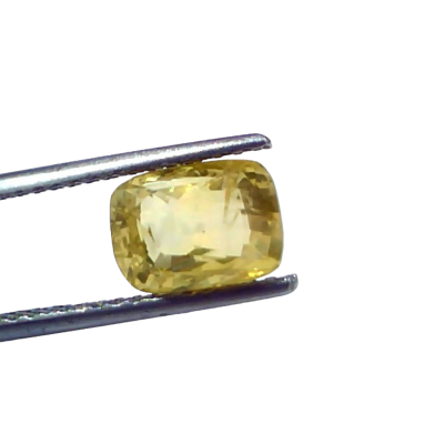 4.09 Ct GII Certified Unheated Untreated Natural Ceylon Yellow Sapphire 4.09 Ct GII Certified Unheated Untreated Natural Ceylon Yellow Sapphire