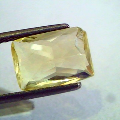 4.16 Ct Unheated Untreated Natural Ceylon Yellow Sapphire Pukhraj
