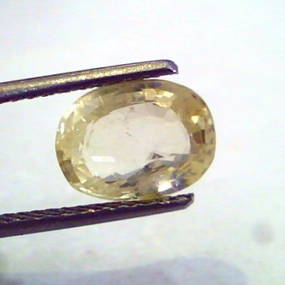 4.11 Ct Unheated Untreated Natural Ceylon Yellow Sapphire Pukhraj