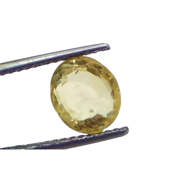 4.10 Ct IGI Certified Unheated Untreated Natural Ceylon Yellow Sapphire 4.10 Ct IGI Certified Unheated Untreated Natural Ceylon Yellow Sapphire