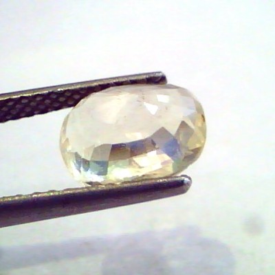 4.11 Ct Unheated Untreated Natural Ceylon Yellow Sapphire Pukhraj