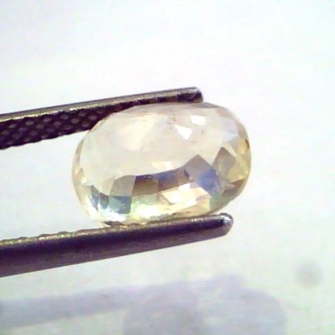 4.11 Ct Unheated Untreated Natural Ceylon Yellow Sapphire Pukhraj