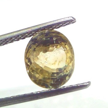 4.10 Ct GII Certified Unheated Untreated Natural Ceylon Yellow Sapphire