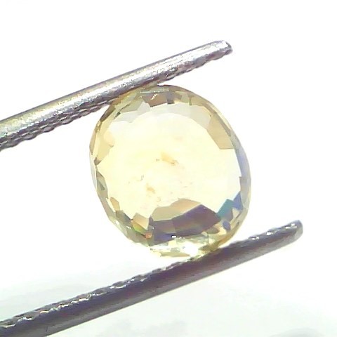 4.10 Ct GII Certified Unheated Untreated Natural Ceylon Yellow Sapphire