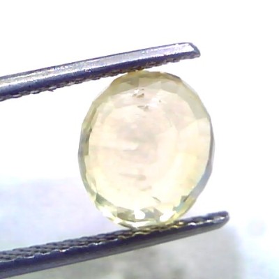 4.10 Ct IGI Certified Unheated Untreated Natural Ceylon Yellow Sapphire