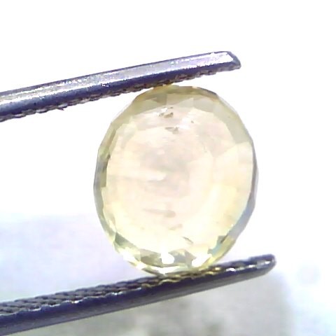 4.10 Ct IGI Certified Unheated Untreated Natural Ceylon Yellow Sapphire