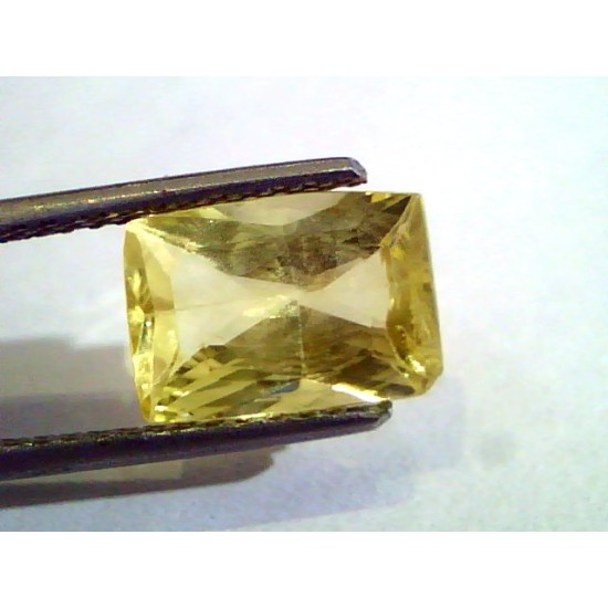 4.16 Ct Unheated Untreated Natural Ceylon Yellow Sapphire Pukhraj