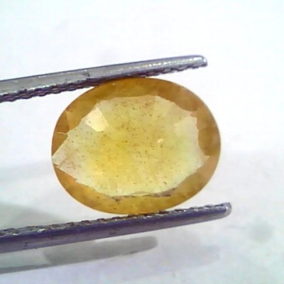 4.12 Ct Natural Yellow Sapphire Pukhraj Jupiter Gemstone(Heated)