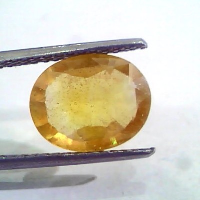 4.12 Ct Natural Yellow Sapphire Pukhraj Jupiter Gemstone(Heated)