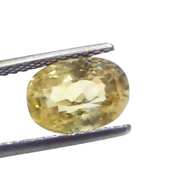4.13 Ct IGI Certified Unheated Untreated Natural Ceylon Yellow Sapphire 4.13 Ct IGI Certified Unheated Untreated Natural Ceylon Yellow Sapphire