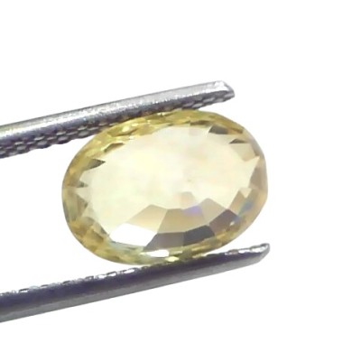 4.13 Ct IGI Certified Unheated Untreated Natural Ceylon Yellow Sapphire 4.13 Ct IGI Certified Unheated Untreated Natural Ceylon Yellow Sapphire