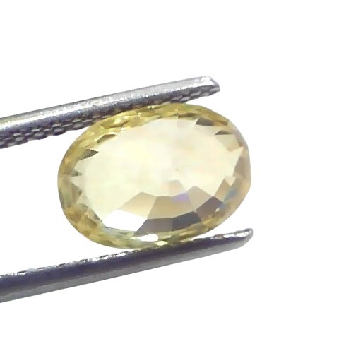 4.13 Ct IGI Certified Unheated Untreated Natural Ceylon Yellow Sapphire 4.13 Ct IGI Certified Unheated Untreated Natural Ceylon Yellow Sapphire