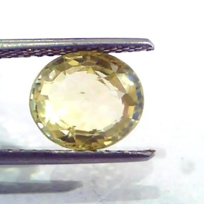 4.16 Ct IGI Certified Unheated Untreated Natural Ceylon Yellow Sapphire