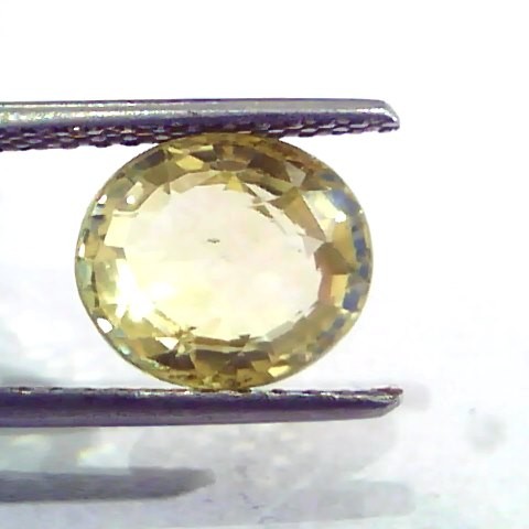 4.16 Ct IGI Certified Unheated Untreated Natural Ceylon Yellow Sapphire