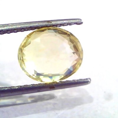 4.16 Ct IGI Certified Unheated Untreated Natural Ceylon Yellow Sapphire