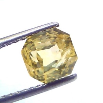 4.18 Ct IGI Certified Unheated Untreated Natural Ceylon Yellow Sapphire AAA