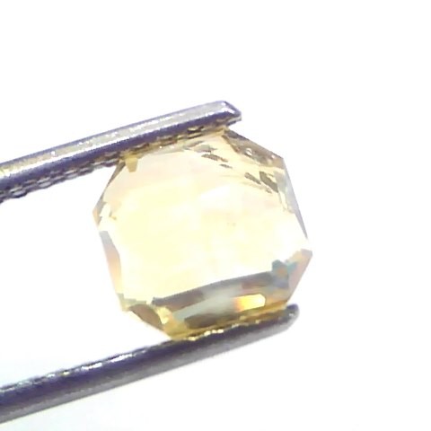 4.18 Ct IGI Certified Unheated Untreated Natural Ceylon Yellow Sapphire AAA