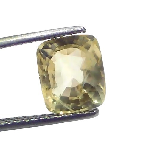 4.19 Ct GII Certified Unheated Untreated Natural Ceylon Yellow Sapphire