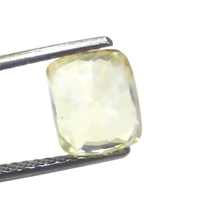 4.19 Ct GII Certified Unheated Untreated Natural Ceylon Yellow Sapphire