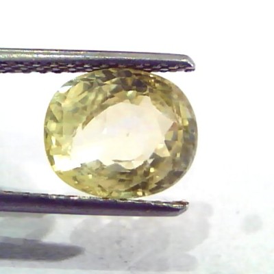 4.20 Ct 7 Ratti Unheated Untreated Natural Ceylon Yellow Sapphire