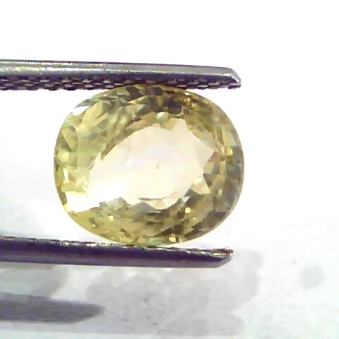 4.20 Ct 7 Ratti Unheated Untreated Natural Ceylon Yellow Sapphire