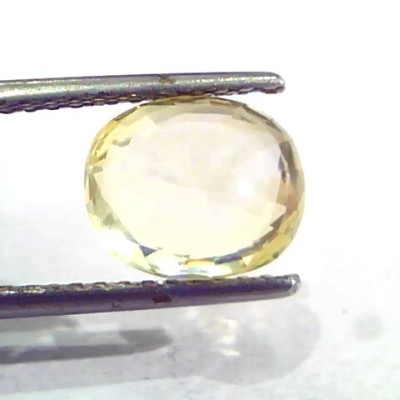 4.20 Ct 7 Ratti Unheated Untreated Natural Ceylon Yellow Sapphire