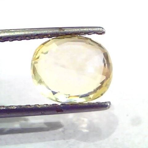 4.20 Ct 7 Ratti Unheated Untreated Natural Ceylon Yellow Sapphire