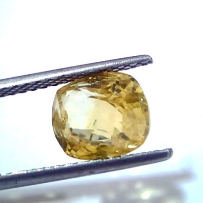 4.22 Ct GII Certified Unheated Untreated Natural Ceylon Yellow Sapphire