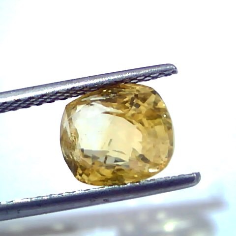 4.22 Ct GII Certified Unheated Untreated Natural Ceylon Yellow Sapphire