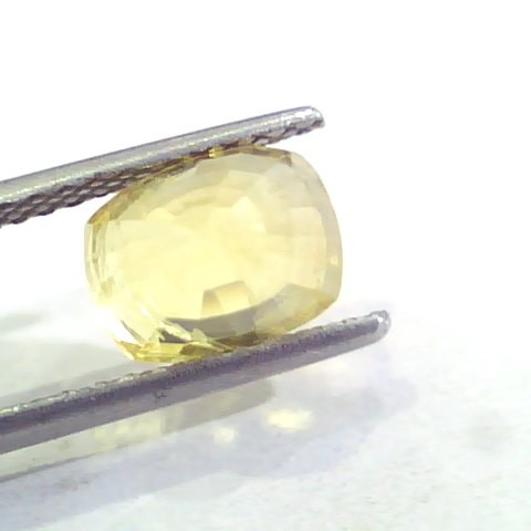 4.24 Ct 7 Ratti Unheated Untreated Natural Ceylon Yellow Sapphire