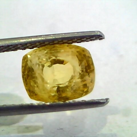 4.24 Ct 7 Ratti Unheated Untreated Natural Ceylon Yellow Sapphire