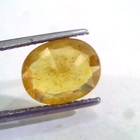 4.25 Ct Natural Yellow Sapphire Pukhraj Jupiter Gemstone(Heated)