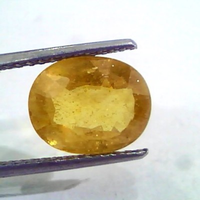 4.25 Ct Natural Yellow Sapphire Pukhraj Jupiter Gemstone(Heated)