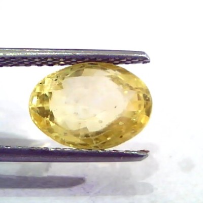 4.28 Ct 7 Ratti Unheated Untreated Natural Ceylon Yellow Sapphire