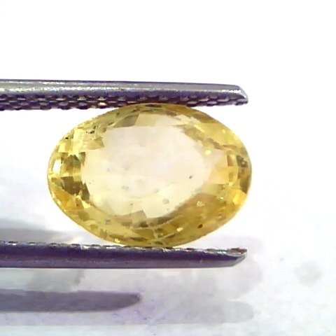 4.28 Ct 7 Ratti Unheated Untreated Natural Ceylon Yellow Sapphire