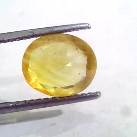4.33 Ct Natural Yellow Sapphire Pukhraj Jupiter Gemstone(Heated)