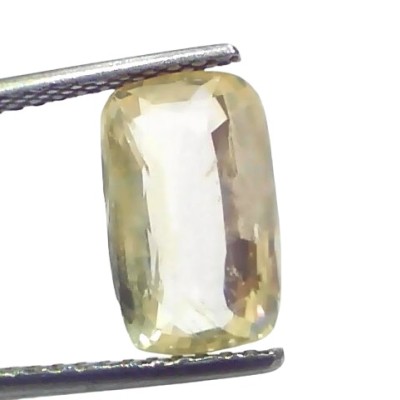 4.32 Ct GII Certified Unheated Untreated Natural Ceylon Yellow Sapphire 4.32 Ct GII Certified Unheated Untreated Natural Ceylon Yellow Sapphire