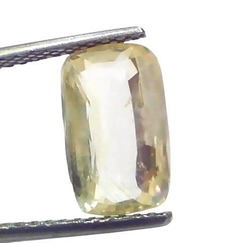 4.32 Ct GII Certified Unheated Untreated Natural Ceylon Yellow Sapphire 4.32 Ct GII Certified Unheated Untreated Natural Ceylon Yellow Sapphire