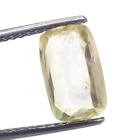 4.32 Ct GII Certified Unheated Untreated Natural Ceylon Yellow Sapphire 4.32 Ct GII Certified Unheated Untreated Natural Ceylon Yellow Sapphire